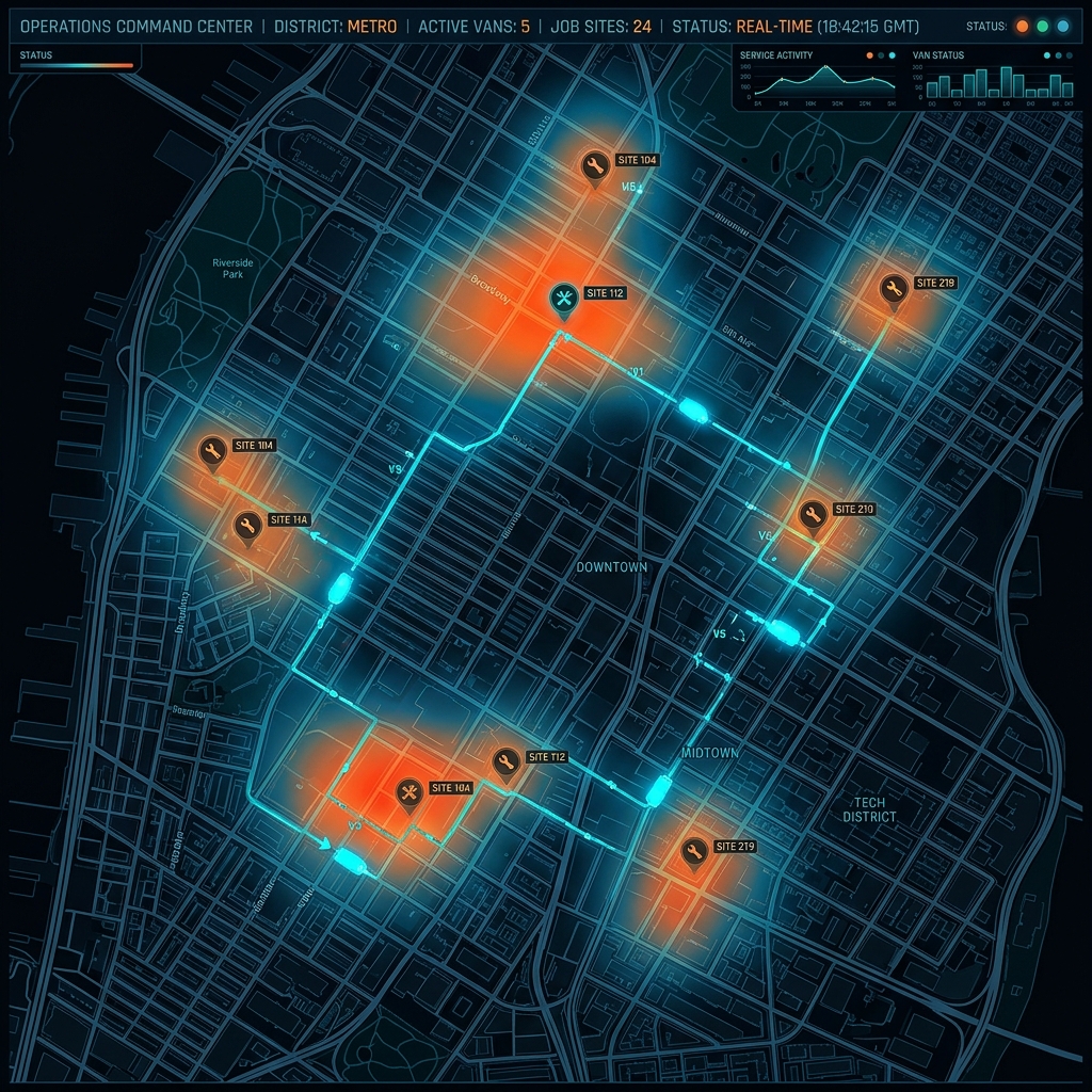 Dispatch Optimization for Service Businesses: From 3 Jobs/Day to 7 Jobs/Day Per Tech