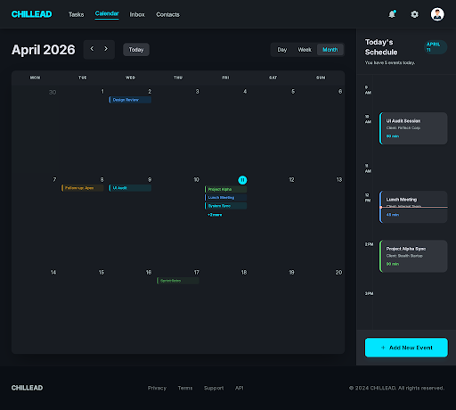 Chillead Dispatch & Scheduling dashboard screenshot