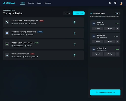 Chillead Task Cycling Engine - live interactive demo